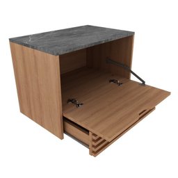Gabinete Suspenso para Banheiro com Espelheira 60cm - 8