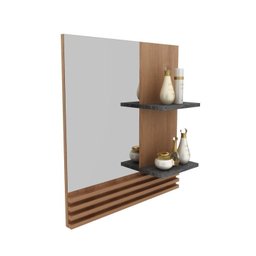Gabinete Suspenso para Banheiro com Espelheira 60cm - 12