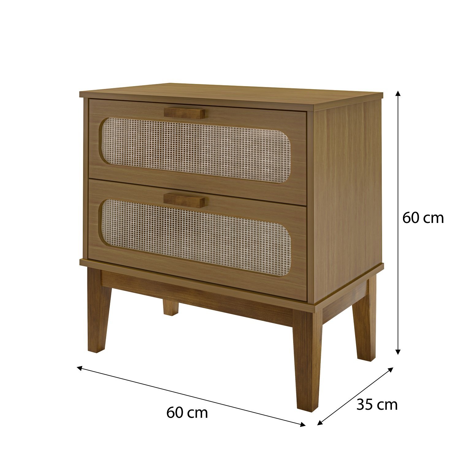 Mesa Para Quarto Indiana Criado Santorini amendoa 60cm - 4