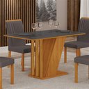 Ver imagem 6 de Conjunto Sala de Jantar Mesa Tampo Vidro/MDP com 4 Cadeiras Miami Yescasa