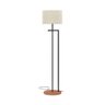Luminária Indústrial de Chão Salone Preto com Cúpula Palha Unidecor - 3