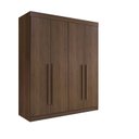 Ver imagem 2 de Guarda-roupa Solteiro 100% Mdf 4 Portas 3 Gavetas Paris Plus