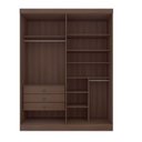 Ver imagem 4 de Guarda-roupa Solteiro 100% Mdf 4 Portas 3 Gavetas Paris Plus
