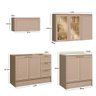 Cozinha Modulável Completa Mdf Carraro Malta Clássica Duna Cor:duna - 4