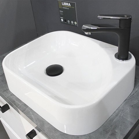Cuba para Banheiro em Mármore Sintético Libra Cozimax Branco