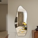 Ver imagem 2 de Espelho Decorativo Moldura de Aluminio E06 170 X 70 Orgânico Lapidado Moderno Pinterest Preto