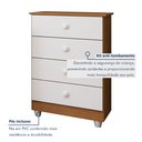 Ver imagem 6 de Quarto de Bebê Completo com Cômoda, Mini Berço com Colchão e Guarda Roupas Lila