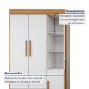 Ver imagem 7 de Quarto de Bebê Completo com Cômoda, Mini Berço com Colchão e Guarda Roupas Lila