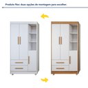 Ver mais imagens de Quarto de Bebê Completo com Cômoda, Mini Berço com Colchão e Guarda Roupas Lila