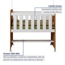 Ver imagem 5 de Quarto de Bebê Completo com Cômoda, Mini Berço com Colchão e Guarda Roupas Lila
