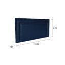 Ver imagem 3 de Cabeceira Casal Estofada para Cama Box com Tachas 140x60cm Reta Luxo Dupla Azul