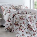 Ver imagem 1 de Kit Cobre Leito Colcha Casal Boutex Dupla Face - Florença - 100% Poliéster