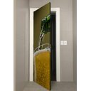 Ver imagem 3 de Adesivo Para Porta Cozinha Garrafa E Copo De Cerveja- 93X210Cm