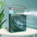 Ver imagem 1 de Ventilador Portátil de Mesa Mini Ar Condicionado Umidificado com Timer Ajustável 110v