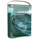 Ver imagem 3 de Ventilador Portátil de Mesa Mini Ar Condicionado Umidificado com Timer Ajustável 110v