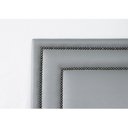 Ver imagem 4 de Cabeceira Casal Estofada para Cama Box com Tachas 140x60cm Reta Luxo Dupla Cinza