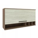 Ver imagem 4 de Cozinha Compacta Modulada 4 Peças 5 Portas 7 Gavetas com Balcão para Pia Evolution Plus Marrom/Tannat/Legno Crema