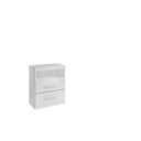 Ver imagem 1 de Mesa de Cabeceira 2 Gavetas com Nicho Branco Formimóveis