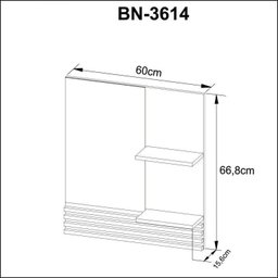 Gabinete Suspenso para Banheiro com Espelheira 60cm Marrom - 13 Gabinete Suspenso para Banheiro com Espelheira 60cm Marrom - 13