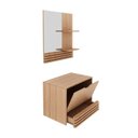 Ver imagem 3 de Gabinete Suspenso para Banheiro com Espelheira 60cm