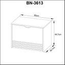 Ver mais imagens de Gabinete Suspenso para Banheiro com Espelheira 60cm