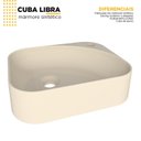 Ver imagem 5 de Cuba para Banheiro em Mármore Sintético Libra Cozimax Bege/Areia