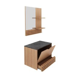 Gabinete Suspenso para Banheiro com Espelheira 60cm - 3