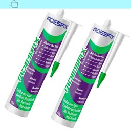 Kit 2 Fixa Tudo AdesFix Silicone para Vidros Madeira Preto - 1