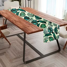 1 Caminho Trilho Mesa Impermeável Pvc Costela Adão 42x210 - 3