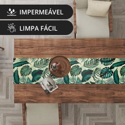 1 Caminho Trilho Mesa Impermeável Pvc Costela Adão 42x210 - 2