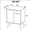 Ver imagem 7 de Gabinete para Banheiro com Espelheira 60cm Preto