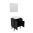 Ver imagem 3 de Gabinete para Banheiro com Espelheira 60cm Preto