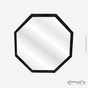 Ver imagem 2 de Espelho de Parede Oitavado Sala Decorativo Preto Marmorizado