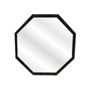 Ver imagem 3 de Espelho de Parede Oitavado Sala Decorativo Preto Marmorizado
