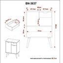 Ver mais imagens de Gabinete para Banheiro com Espelheira 60cm Branco