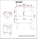 Ver mais imagens de Gabinete para Banheiro com Espelheira 60cm