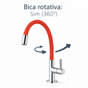Ver imagem 3 de Torneira Flexível Vermelha de Mesa