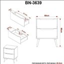 Ver mais imagens de Gabinete para Banheiro com Espelheira 60cm Preto