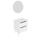 Ver imagem 2 de Gabinete para Banheiro com Espelheira 60cm Branco