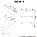 Ver mais imagens de Gabinete para Banheiro com Espelheira 60cm Marrom