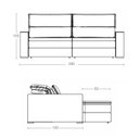 Ver imagem 3 de Sofá 5 Lugares Retrátil e Reclinável 290cm Noruega