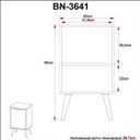 Ver mais imagens de Gabinete para Banheiro com Espelheira 45cm Preto