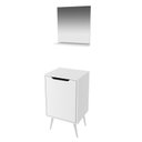 Ver imagem 2 de Gabinete para Banheiro com Espelheira 45cm Branco