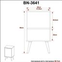 Ver mais imagens de Gabinete para Banheiro com Espelheira 45cm Branco