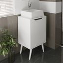 Ver imagem 4 de Gabinete para Banheiro com Espelheira 45cm Branco
