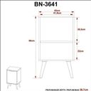 Ver mais imagens de Gabinete para Banheiro com Espelheira 45cm Marrom