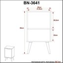 Ver mais imagens de Gabinete para Banheiro com Espelheira 45cm Marrom