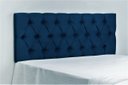 Ver imagem 1 de Cabeceira Estofada Modelo com Botões 160x50cm Cor Azul Marinho - Queen
