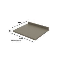 Tampo para Balcão de Cozinha 100% MDF Aurora Espresso Móveis - 3