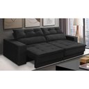 Ver imagem 1 de Sofá Retrátil e Reclinável 3 Lugares 2,10m com Molas Emily Suede Adonai Estofados